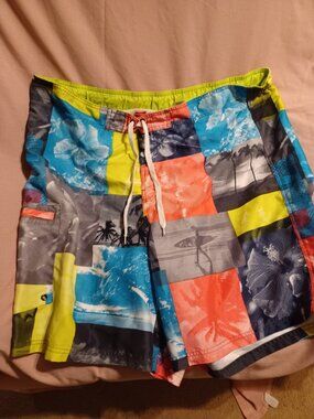 Men's Joe Boxer Swim Trunks/ Board Shorts Multi Color XXL